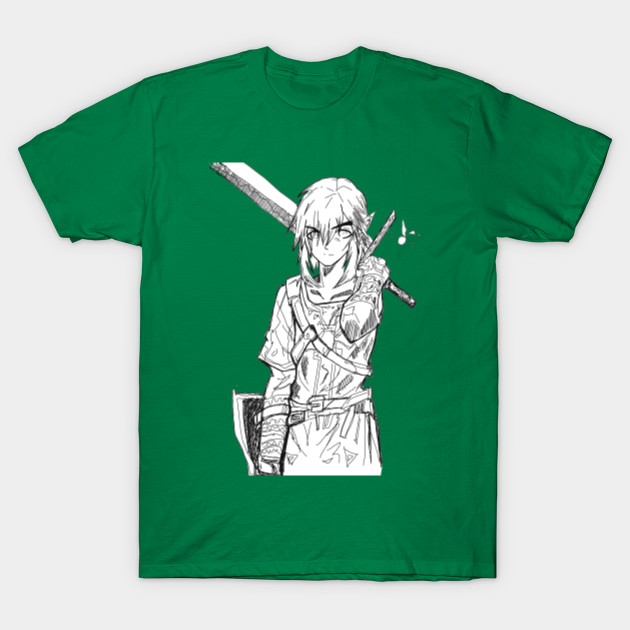 Link, from the legend of zelda sketch